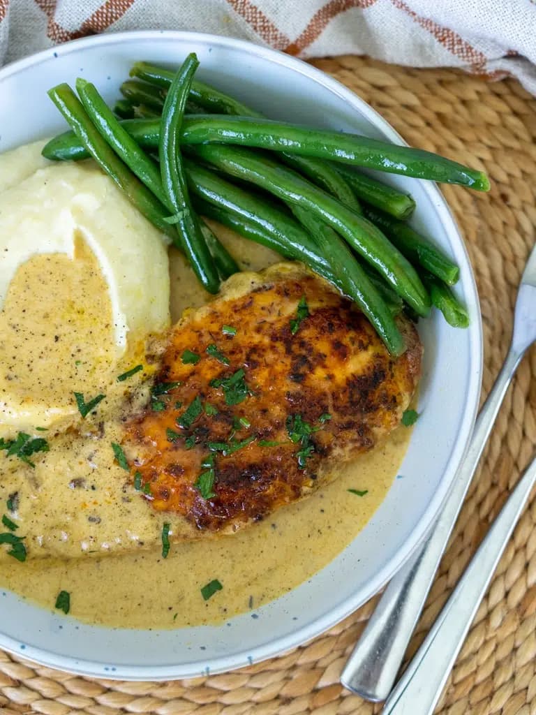 Creamy Garlic Chicken with Parmesan Cream Sauce