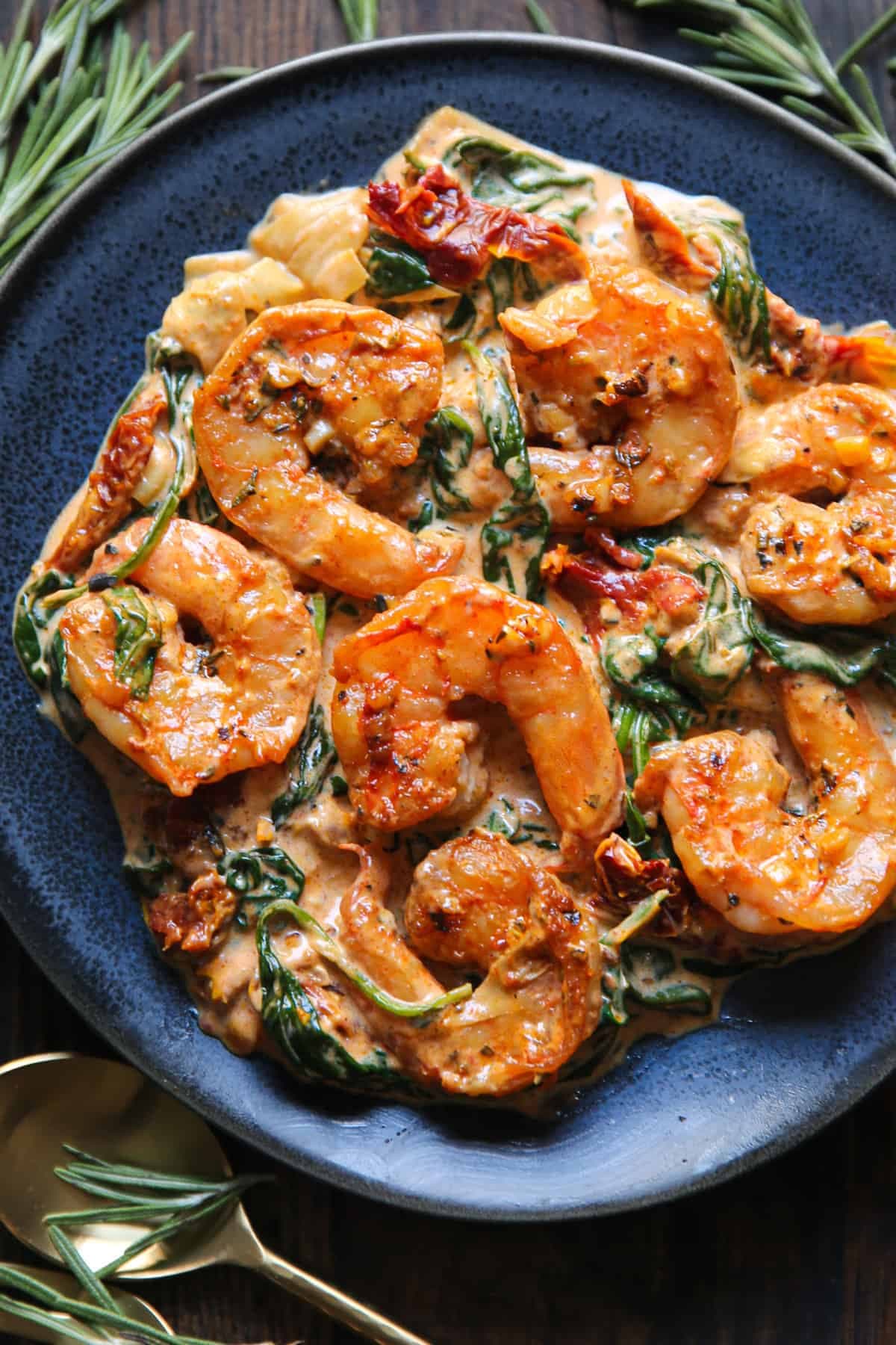 Creamy Tuscan Shrimp with Spinach, Artichokes, and Sun-Dried Tomatoes