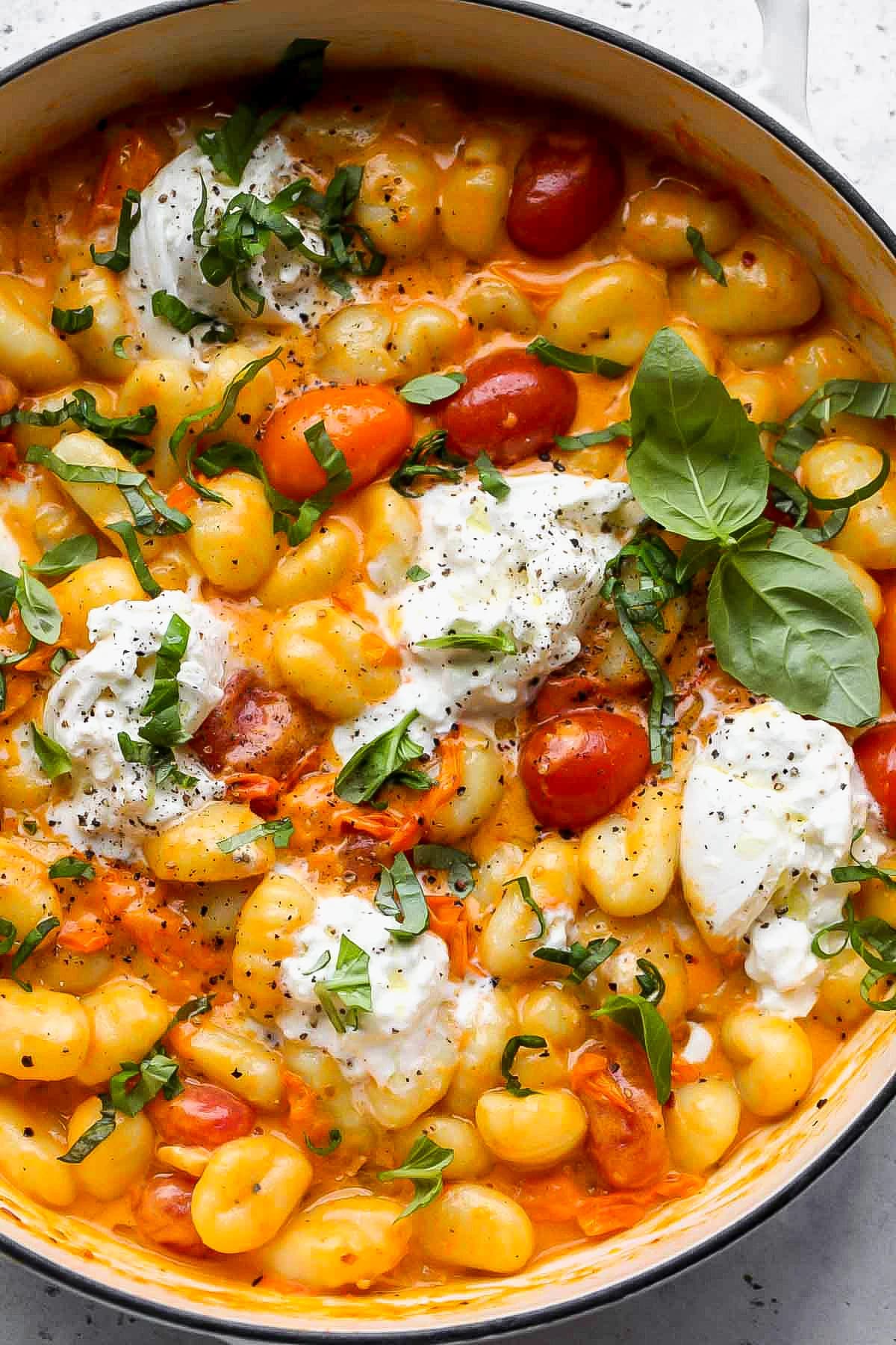 Creamy Tomato Gnocchi with Burrata: A 30-Minute Make-Ahead Dinner