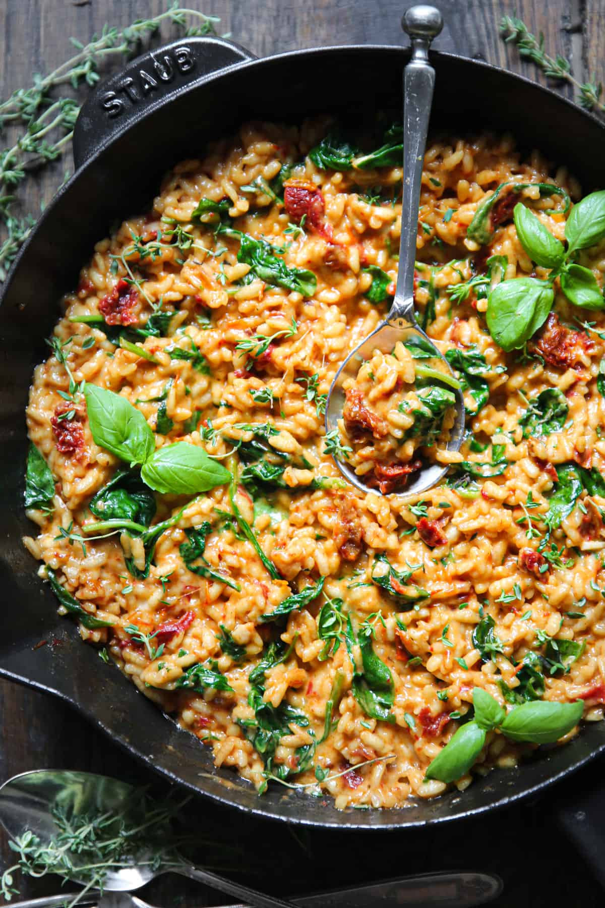 Sun-Dried Tomato Risotto with Creamy Arborio Rice and Parmesan