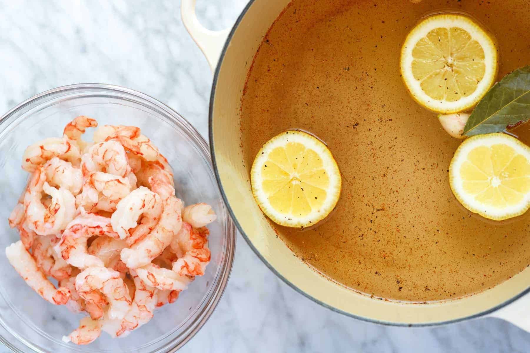 Shrimp Salad with Creamy Lemon Dill Dressing and Crisp Vegetables