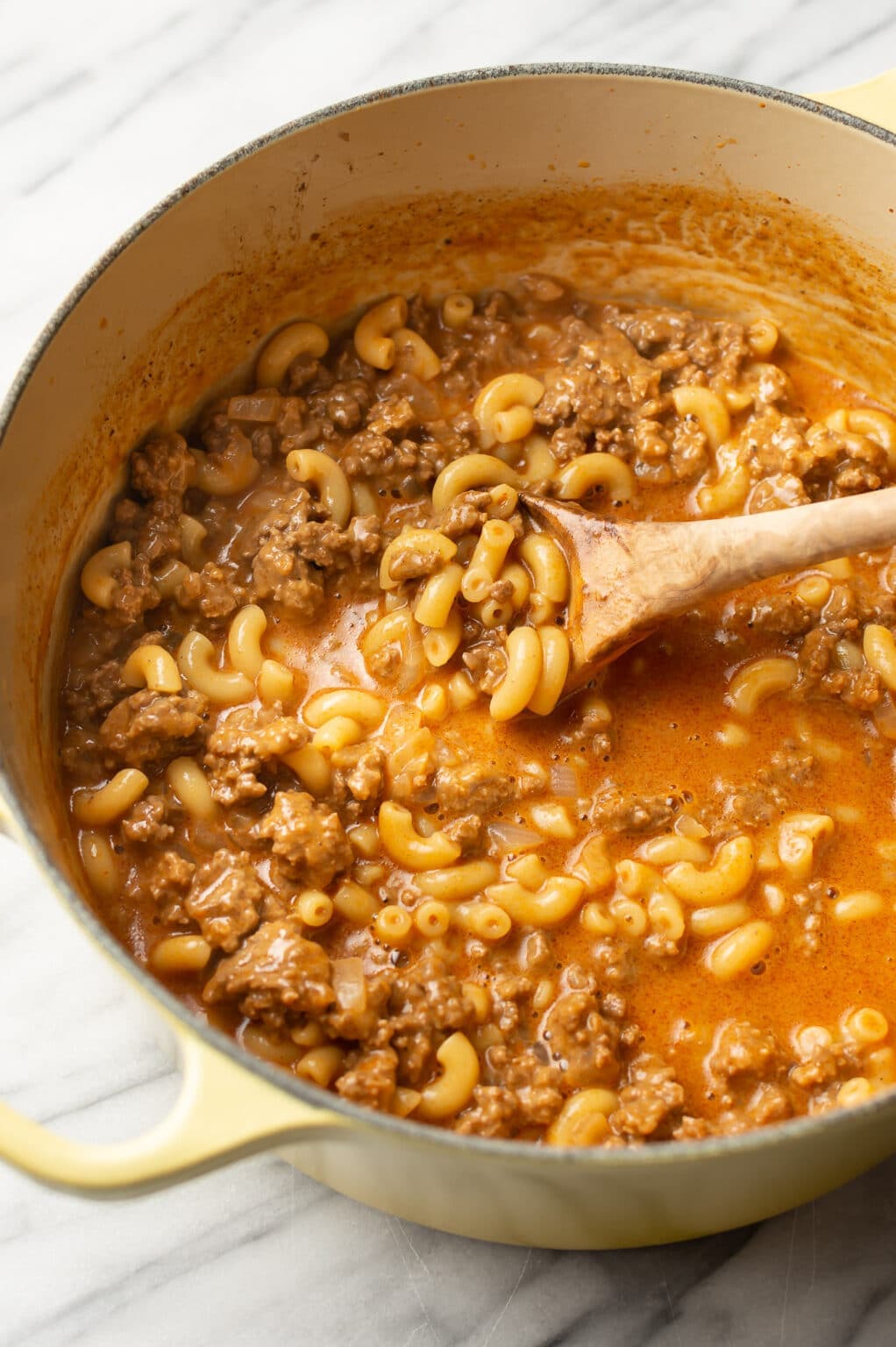 Homemade Hamburger Helper with Sharp Cheddar and Beefy Macaroni