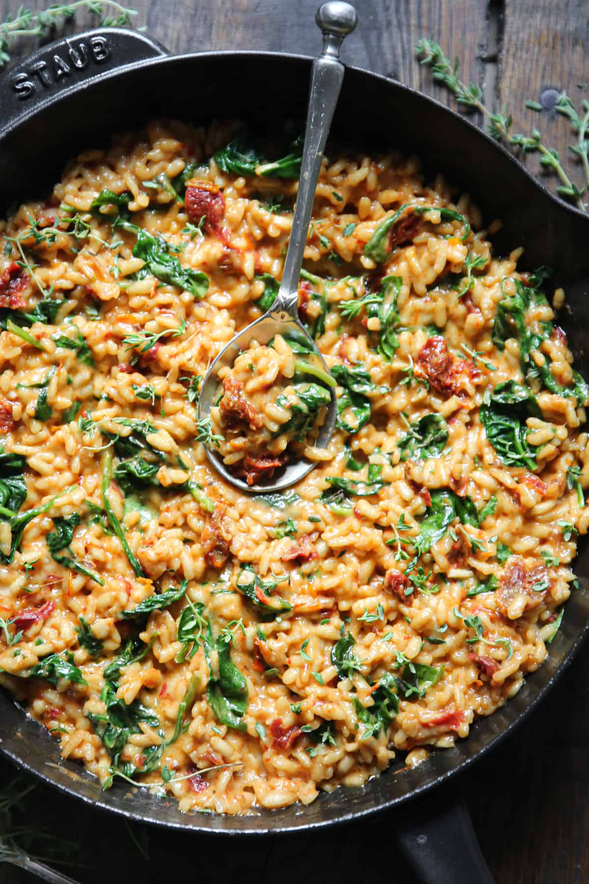 Sun-Dried Tomato Risotto with Creamy Arborio Rice and Parmesan