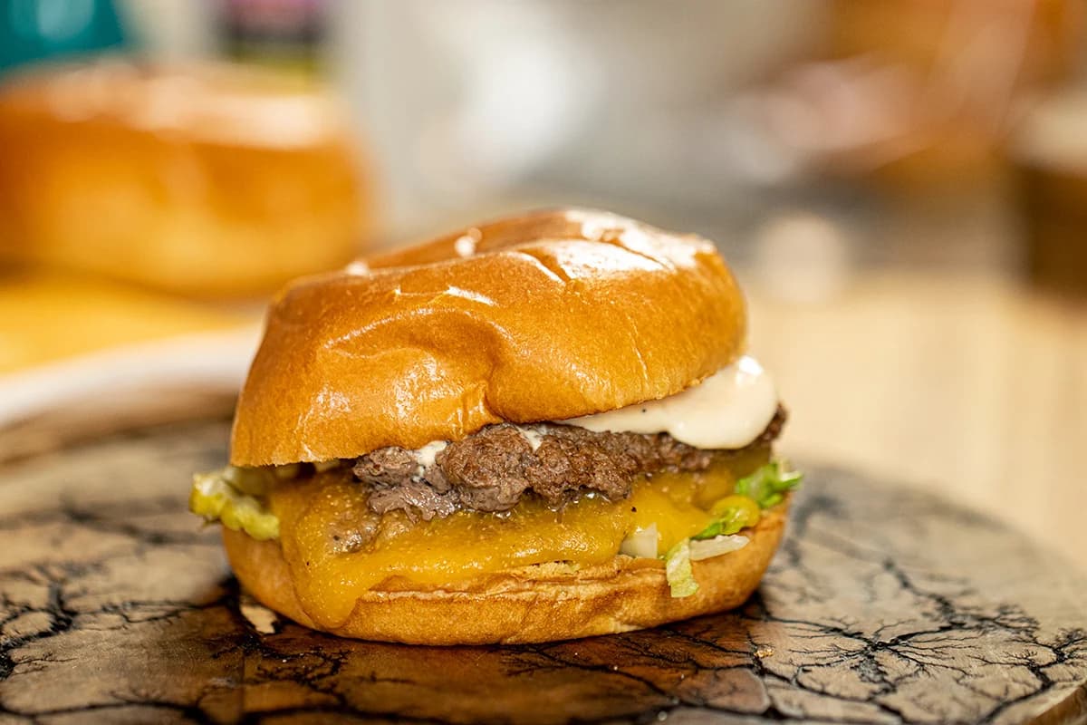 Smash Burgers with Caramelized Beef and Tangy Burger Sauce