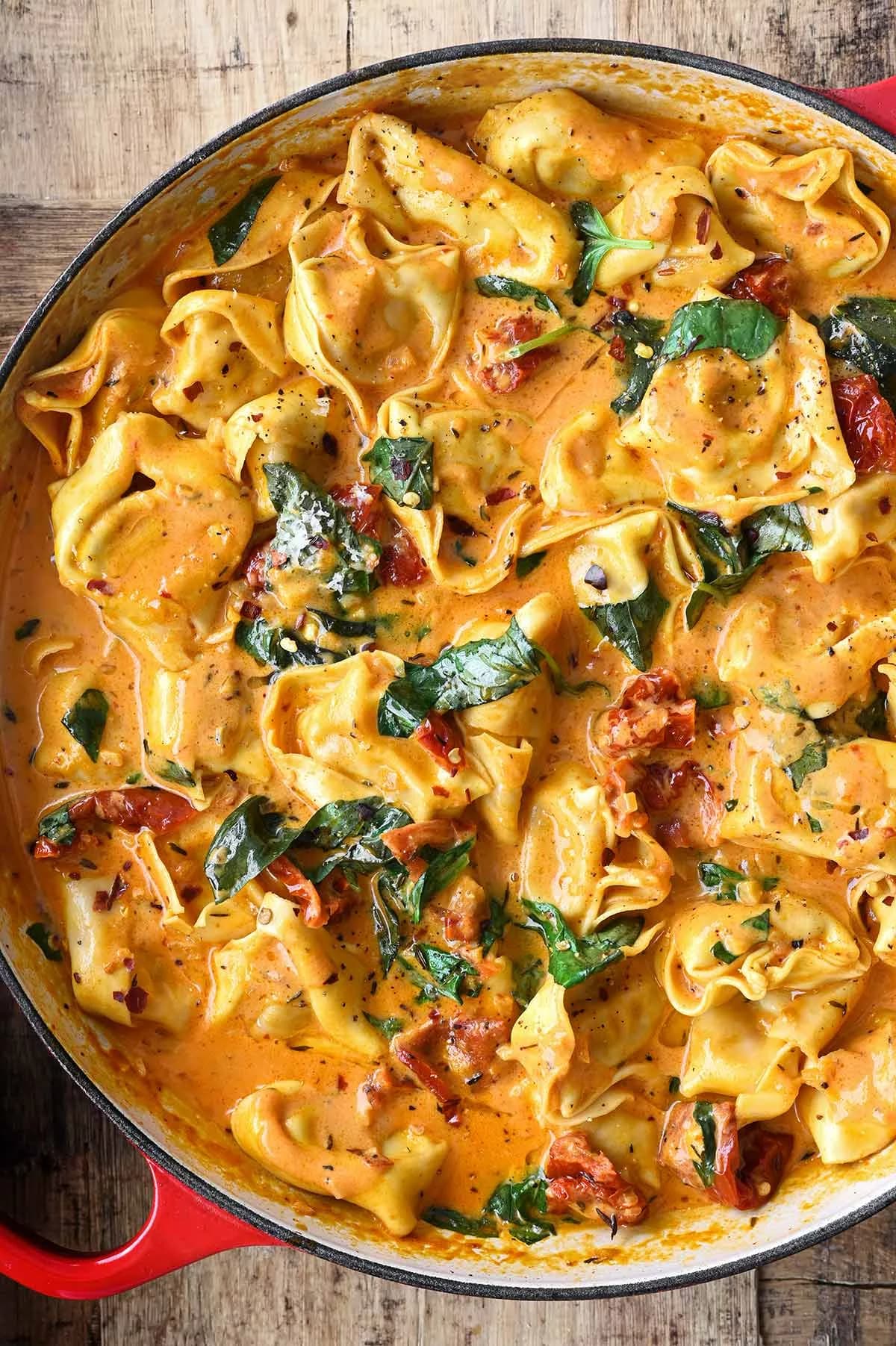 One-Pot Marry Me Tortellini With Creamy Sun-Dried Tomato Sauce