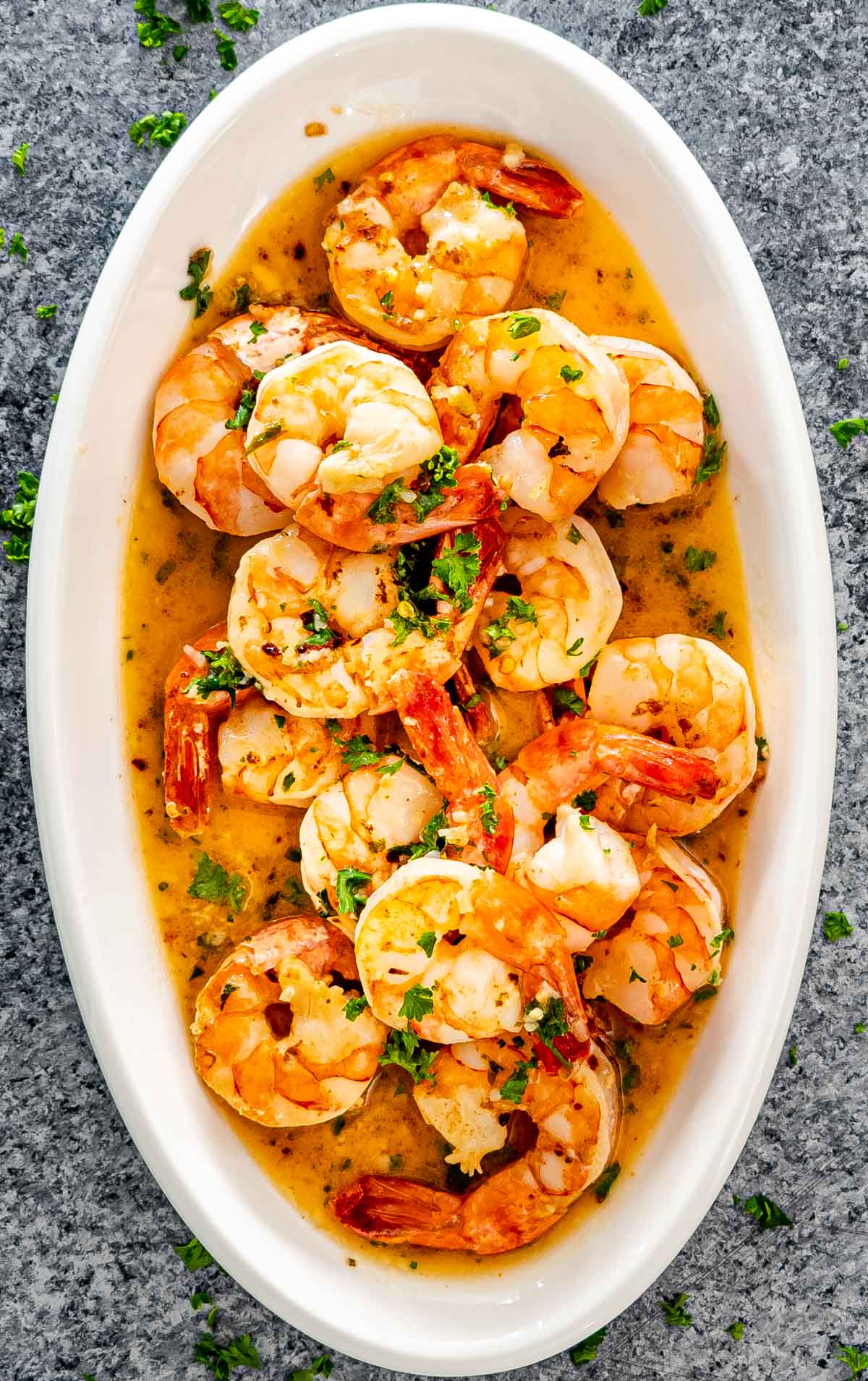 Garlic Butter Shrimp with Lemon, Parsley, and Red Pepper Flakes
