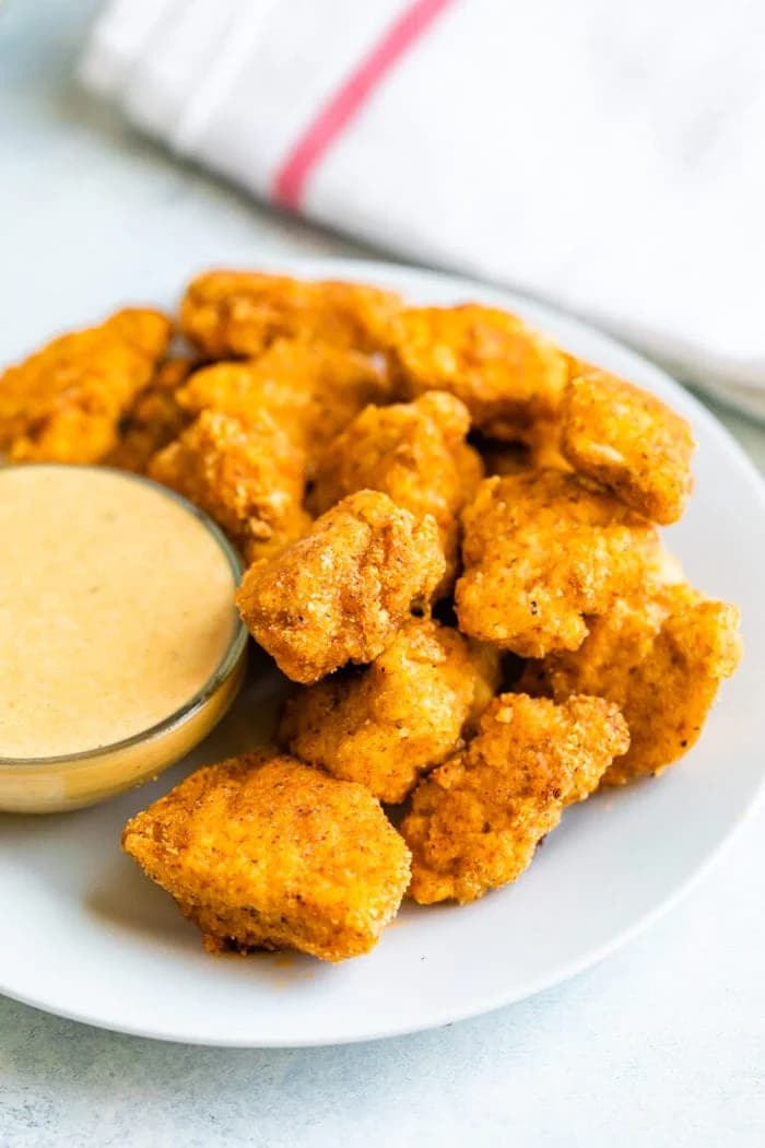 Healthy Baked Chicken Nuggets with Crispy Almond Flour Breading