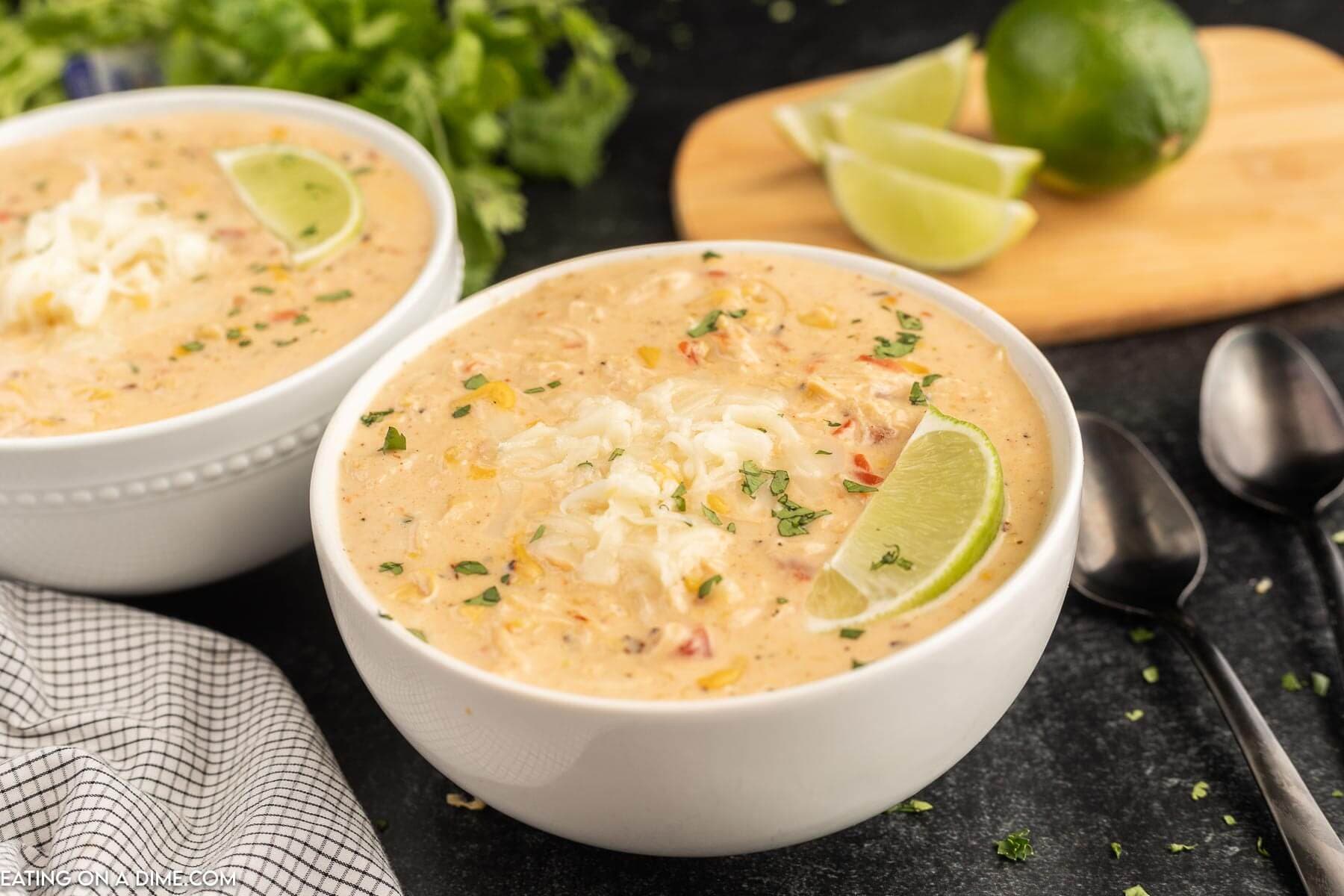 Slow Cooker Mexican Chicken Corn Chowder With Creamy Corn