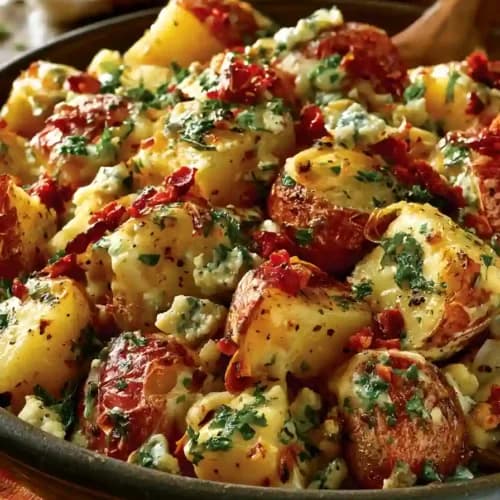 Roasted Garlic Red-Skin Potato Salad: Perfect Make-Ahead Picnic Side