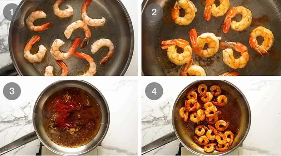 Asian Chilli Garlic Prawns with Sticky Spicy Garlic Sauce