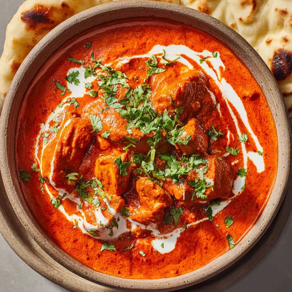 Indian Chicken Curry With Tomato Coconut Sauce