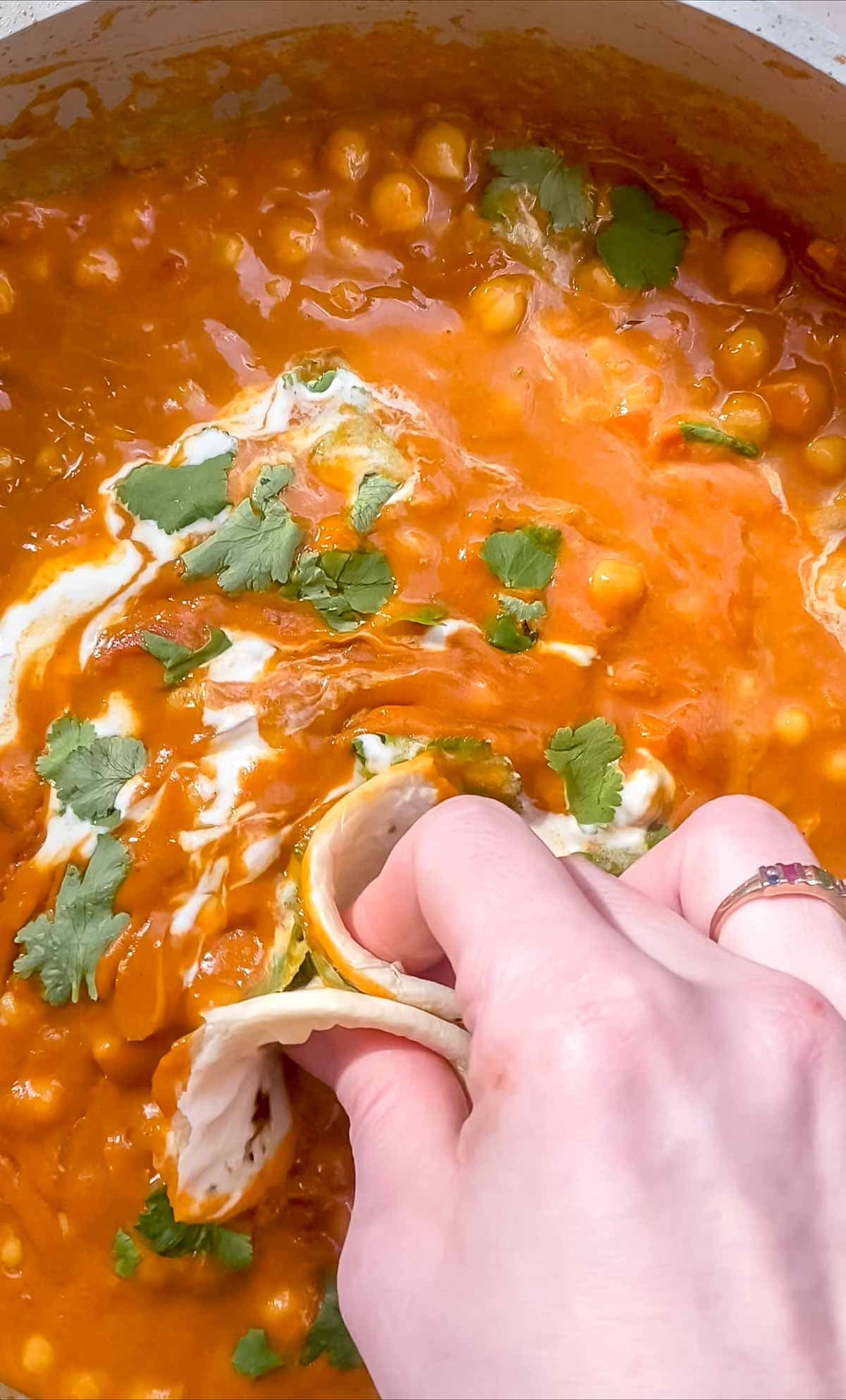 Vegan Chickpea Curry With Creamy Coconut Tomato Sauce