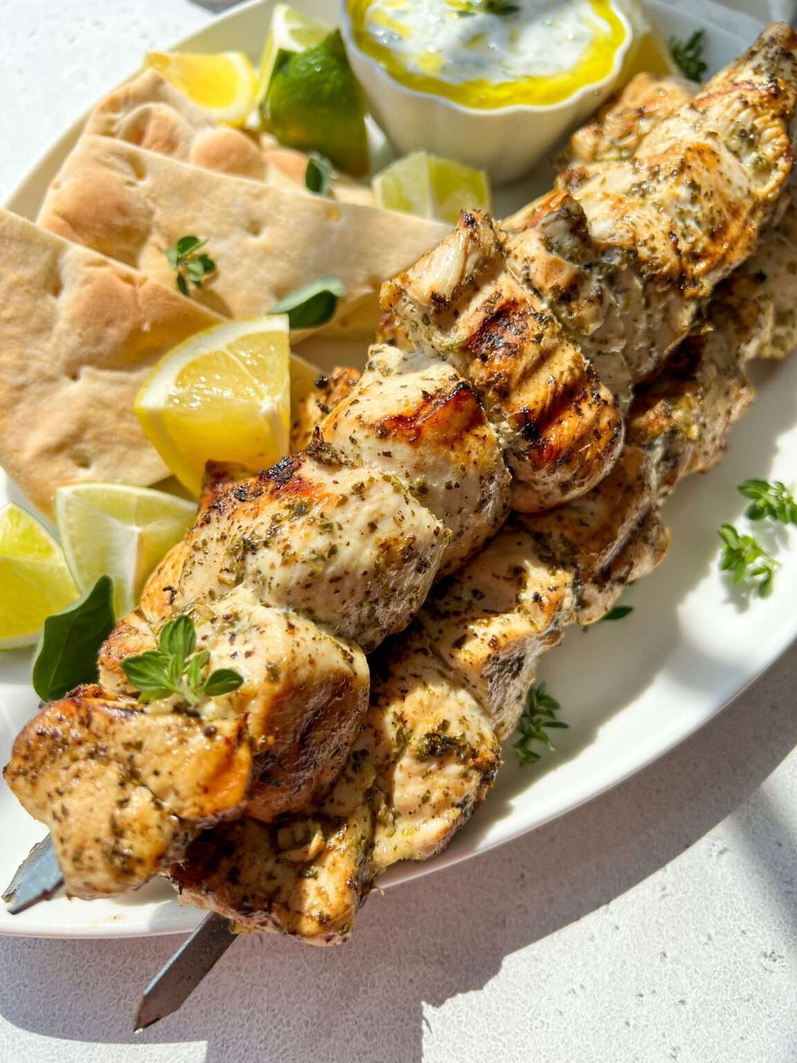 Easy Chicken Gyros with Lemon, Garlic, and Crisp Edges