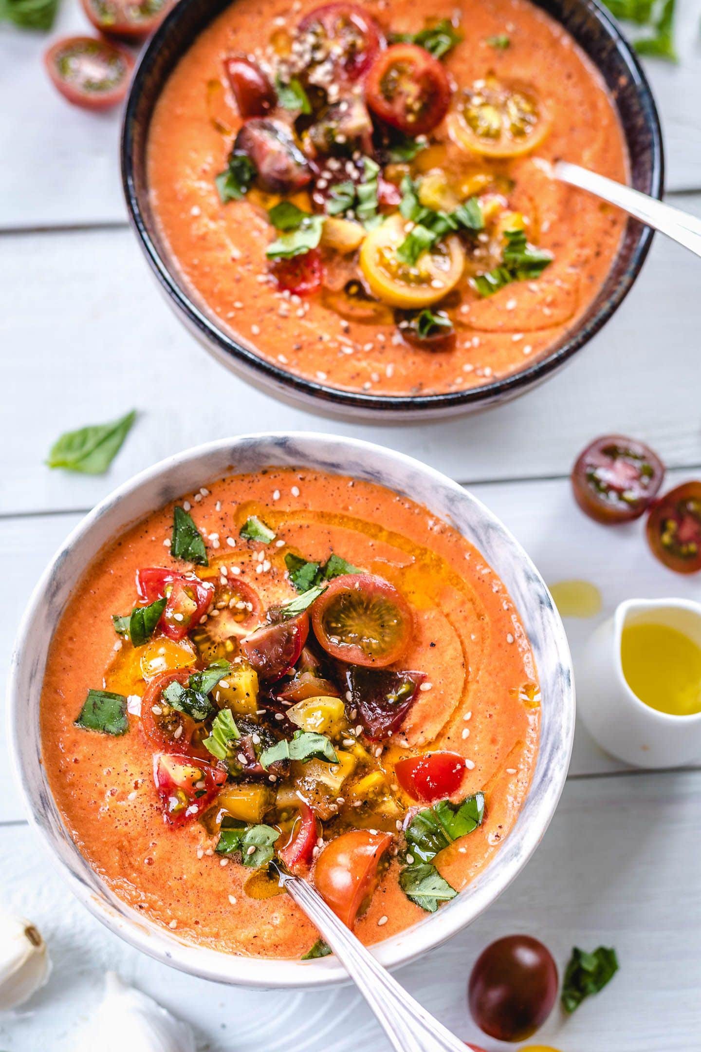 Fresh Tomato Gazpacho with Cucumber: Smooth Chilled Summer Soup