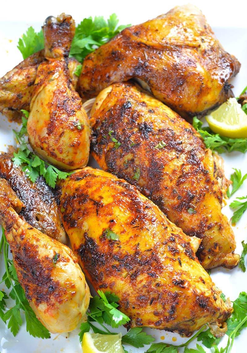 Slow Cooker Rotisserie Chicken with Smoky Paprika Seasoning