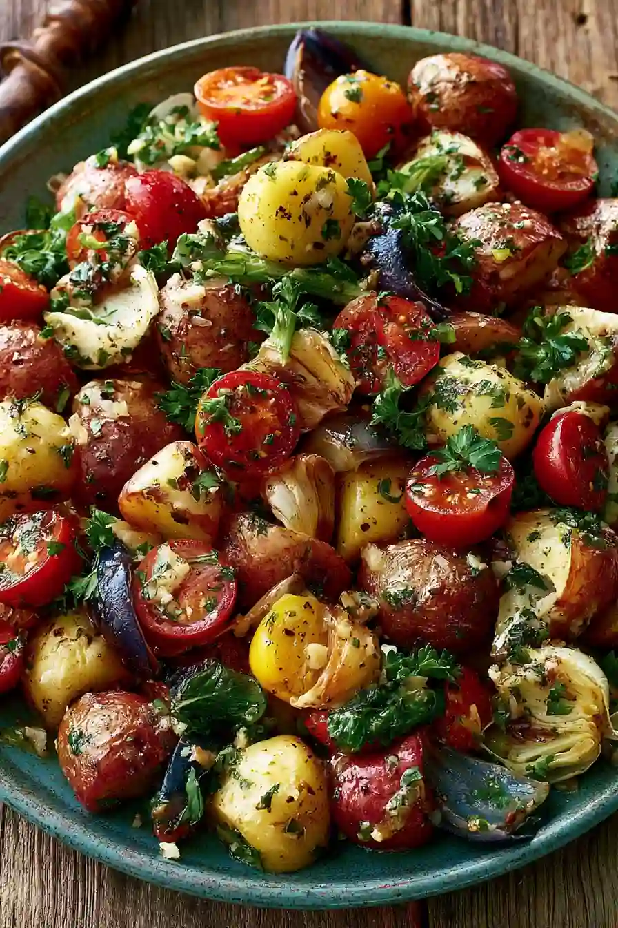 Roasted Garlic Red-Skin Potato Salad: Perfect Make-Ahead Picnic Side