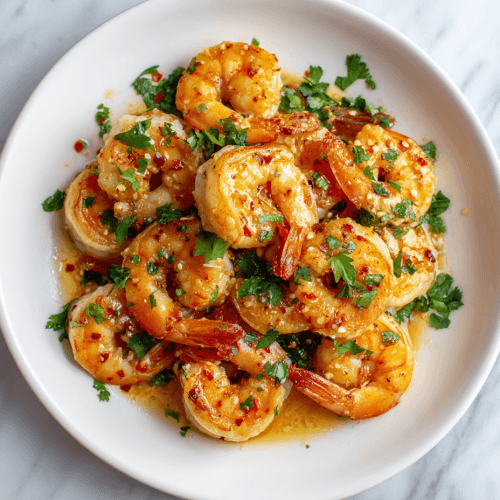 Spicy Lemon Garlic Shrimp with Buttery Citrus Sauce