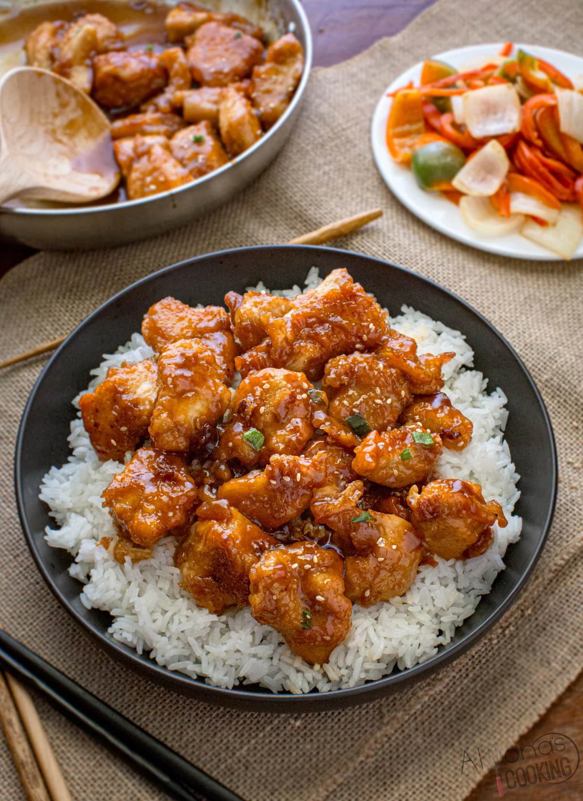 General Tso’s Chicken with Glossy Sweet Soy-Vinegar Sauce