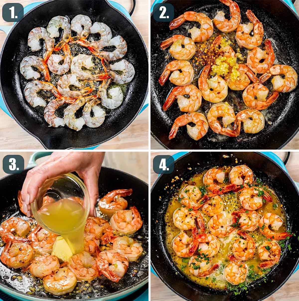 Garlic Butter Shrimp with Lemon, Parsley, and Red Pepper Flakes