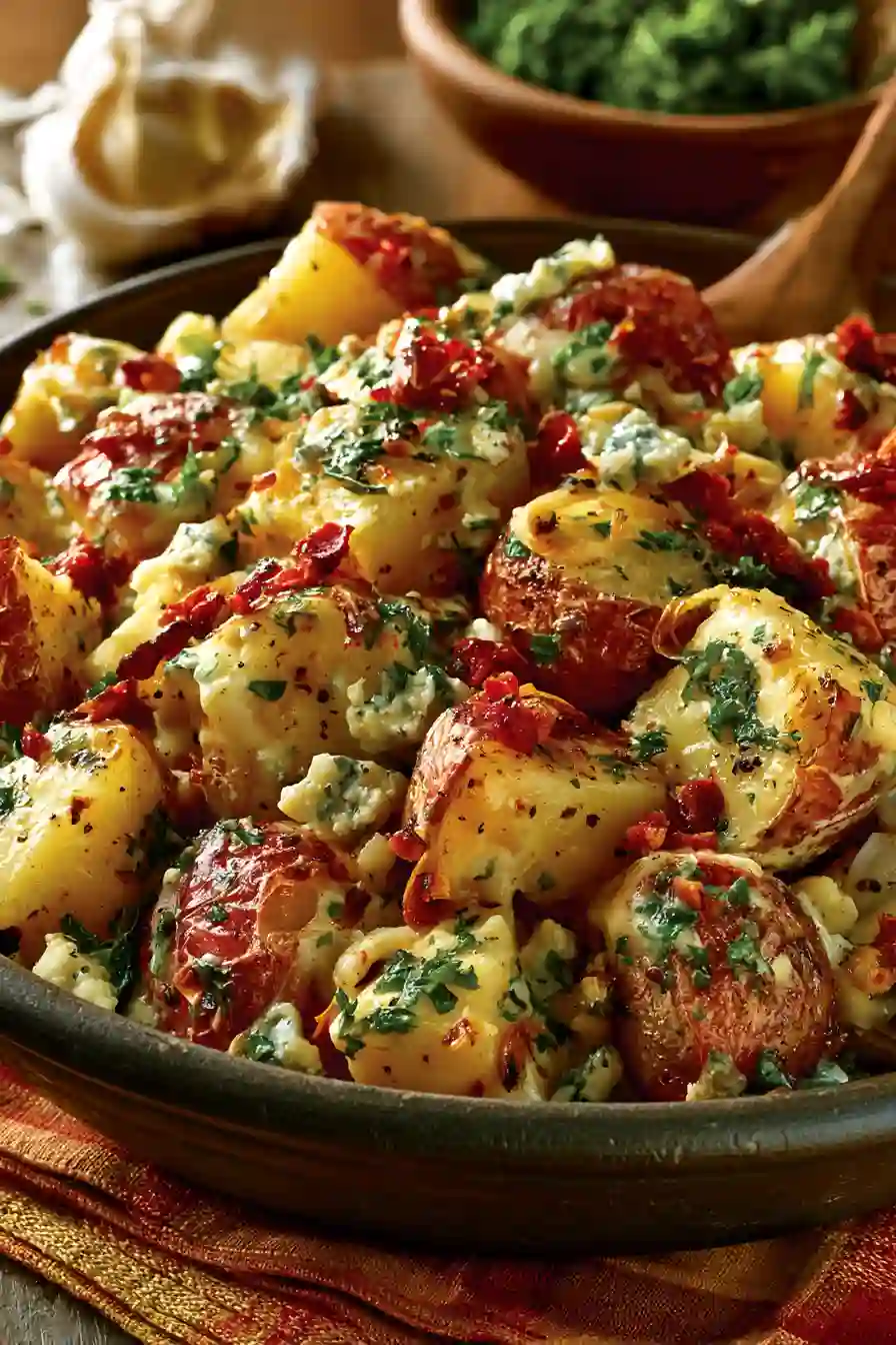 Roasted Garlic Red-Skin Potato Salad: Perfect Make-Ahead Picnic Side