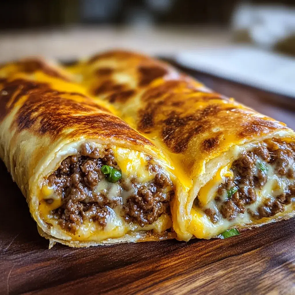 Garlic Butter Beef Cheeseburger Roll-Ups: Quick and Cheesy Comfort Food
