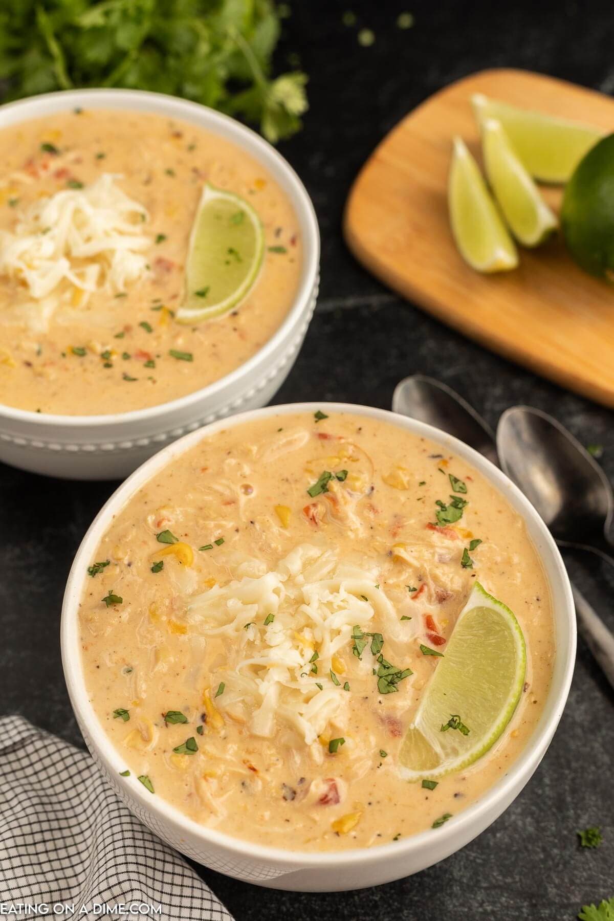 Slow Cooker Mexican Chicken Corn Chowder With Creamy Corn