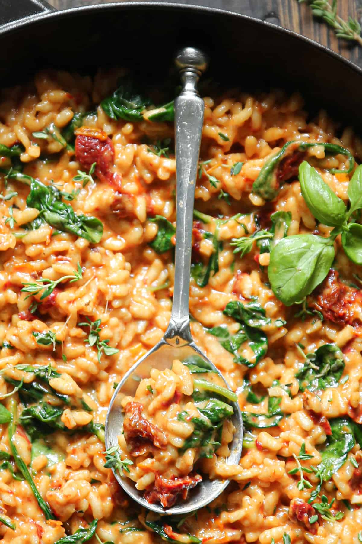 Sun-Dried Tomato Risotto with Creamy Arborio Rice and Parmesan