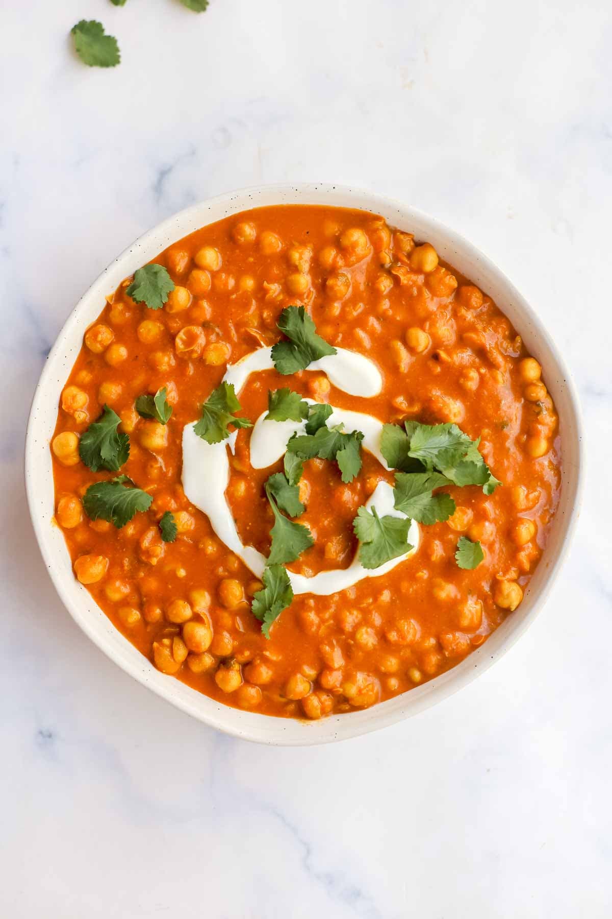 Vegan Chickpea Curry With Creamy Coconut Tomato Sauce