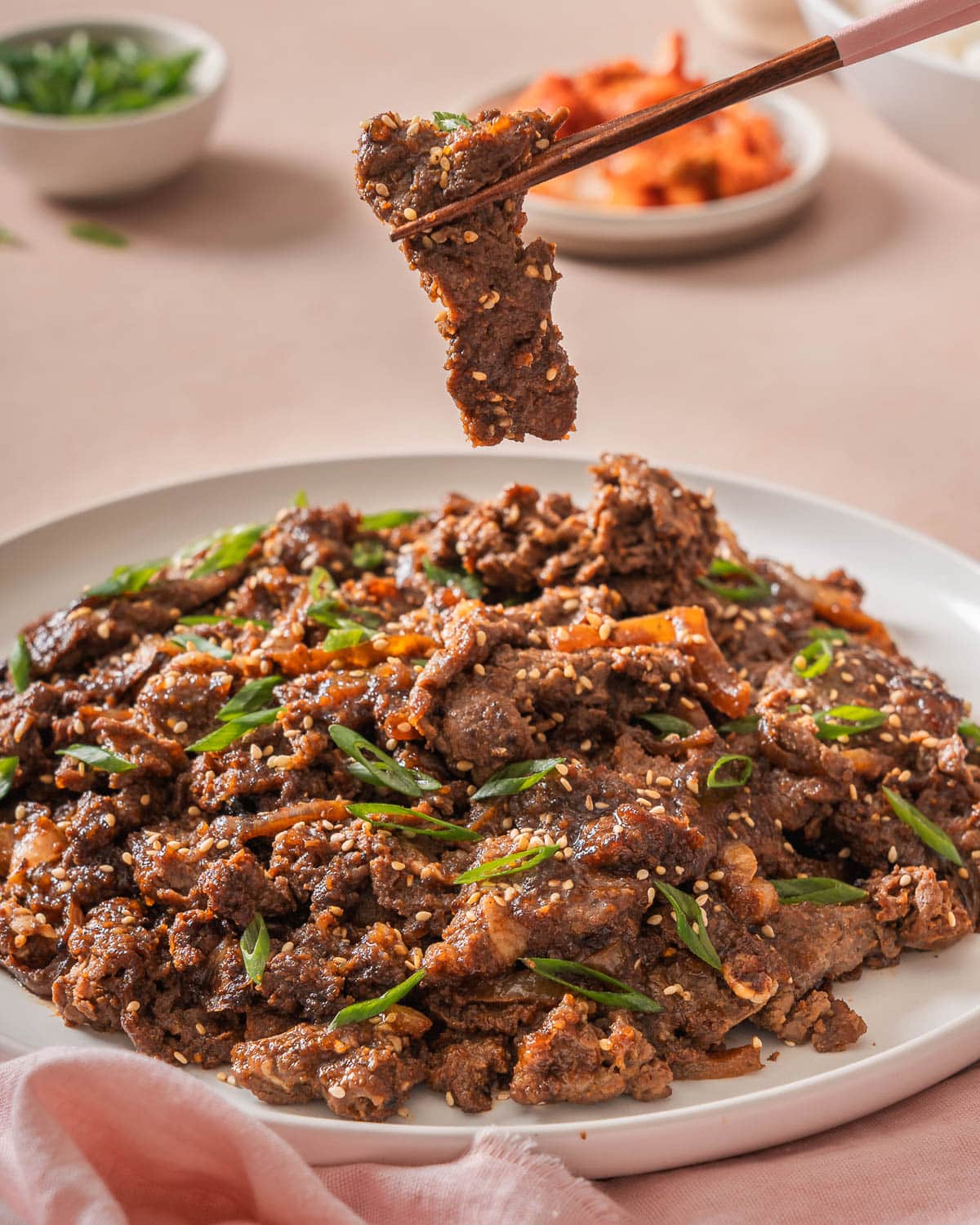Korean Beef Bulgogi with Sweet-Savory Pear Marinade