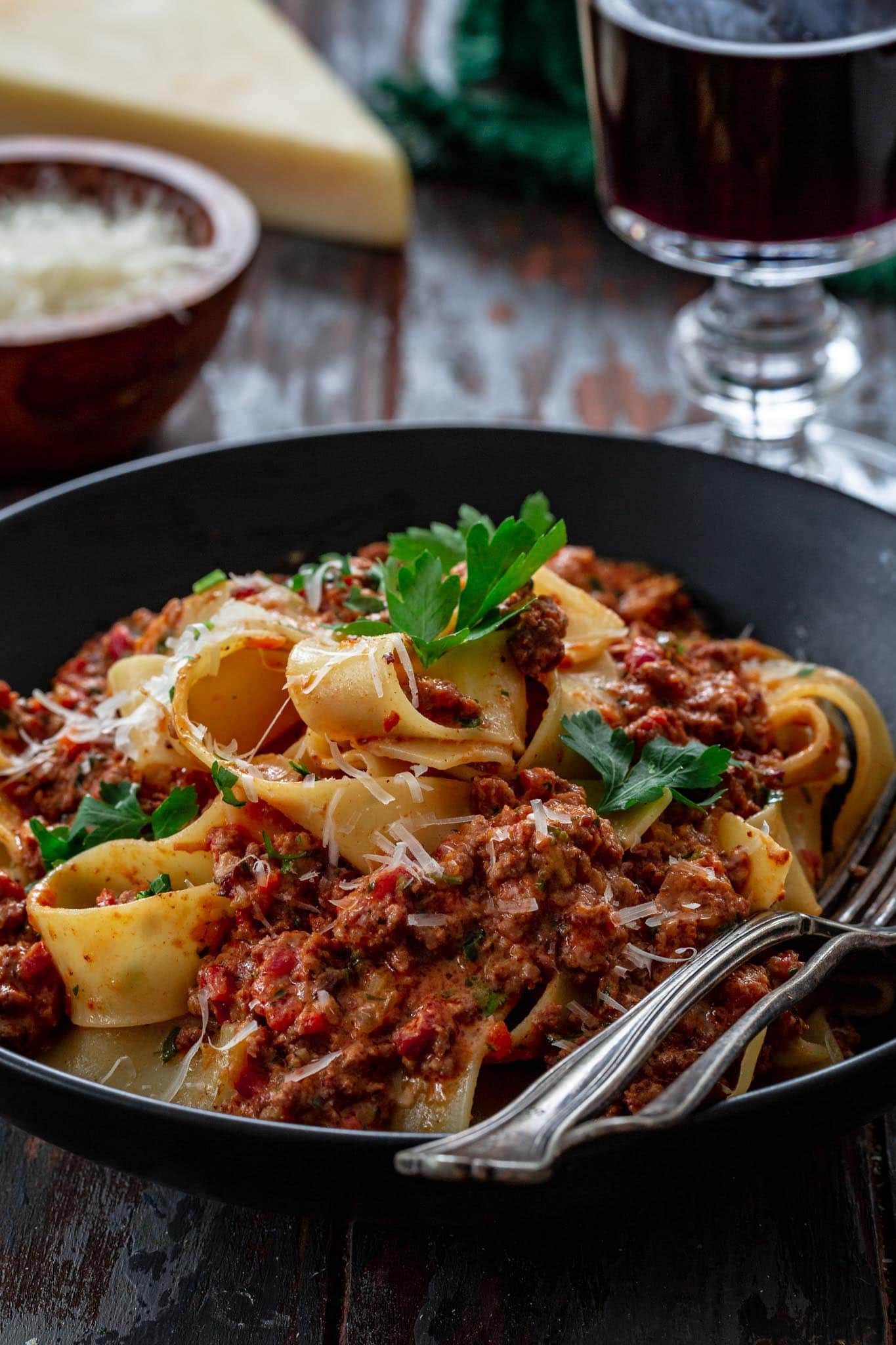 Classic Bolognese Sauce with Beef, Pork, and San Marzano Tomatoes
