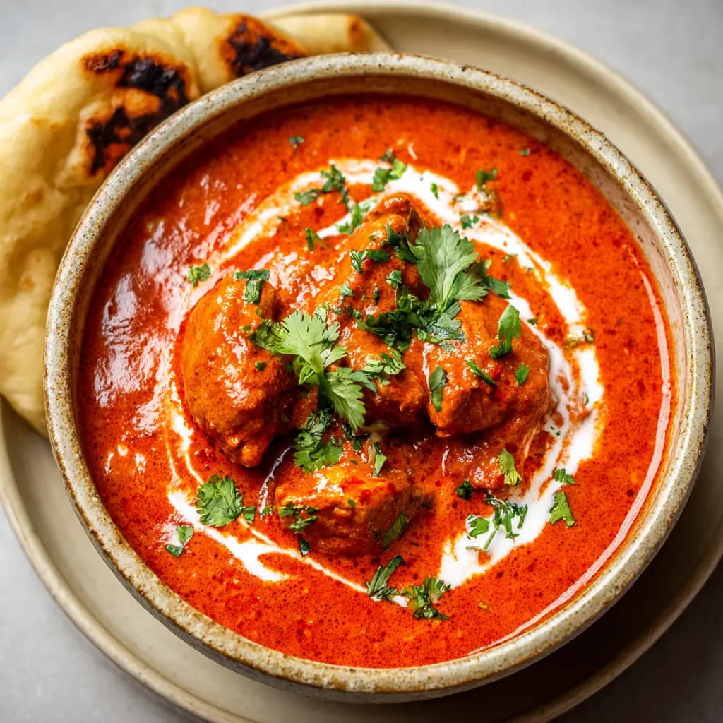Indian Chicken Curry With Tomato Coconut Sauce