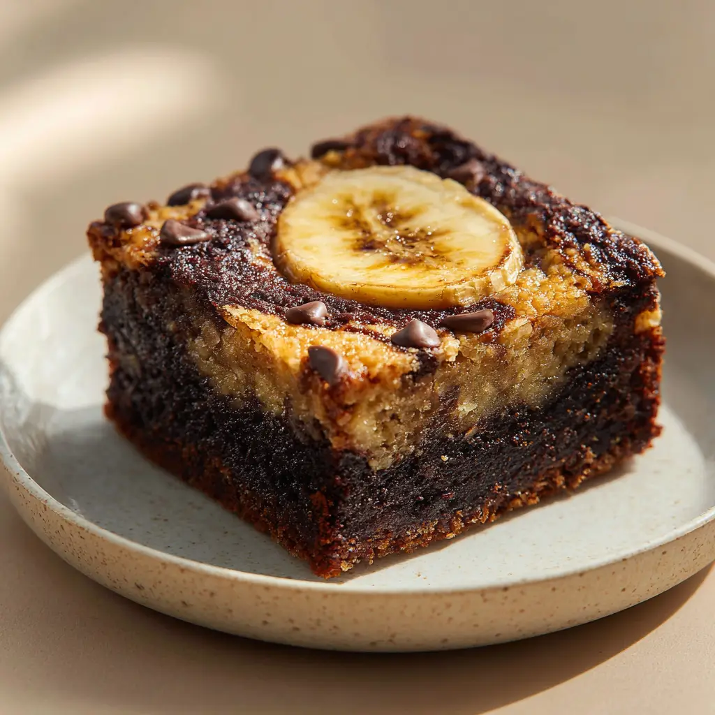 Banana Bread Brownies: Marbled Chocolate Dessert