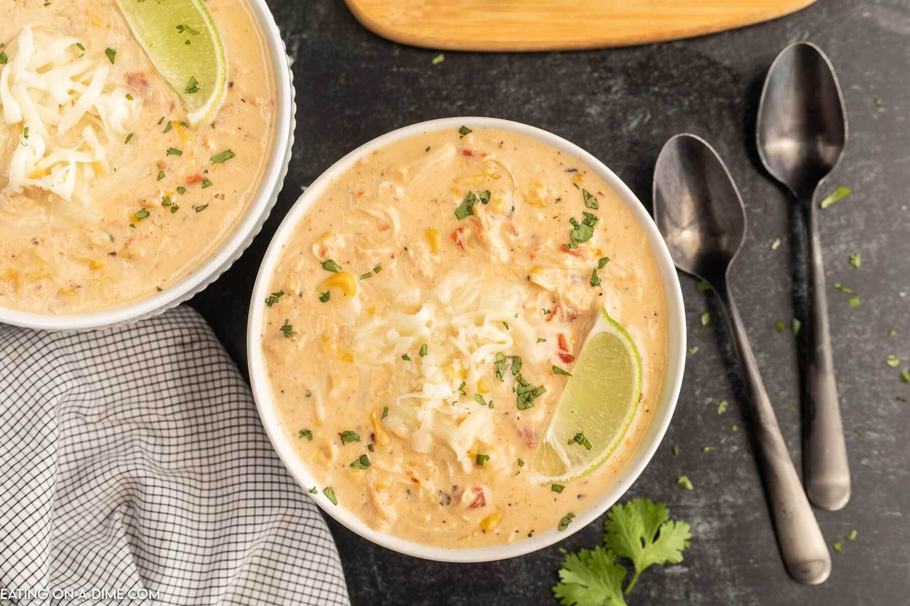 Slow Cooker Mexican Chicken Corn Chowder With Creamy Corn