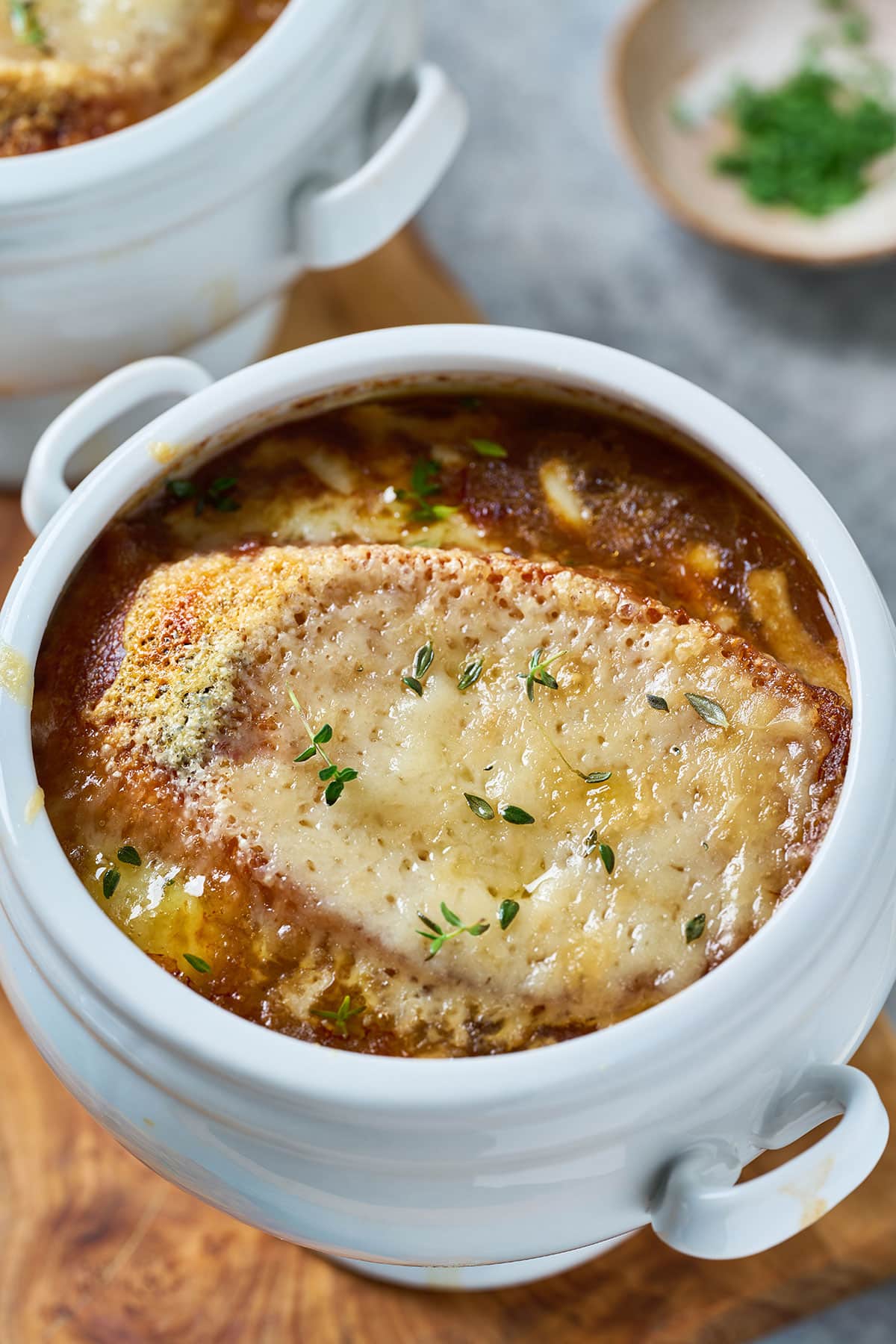 Easy French Onion Soup with Jammy Caramelized Onions and Gruyère