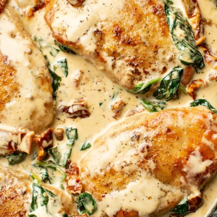 Creamy Tuscan Chicken with Sun-Dried Tomatoes and Spinach
