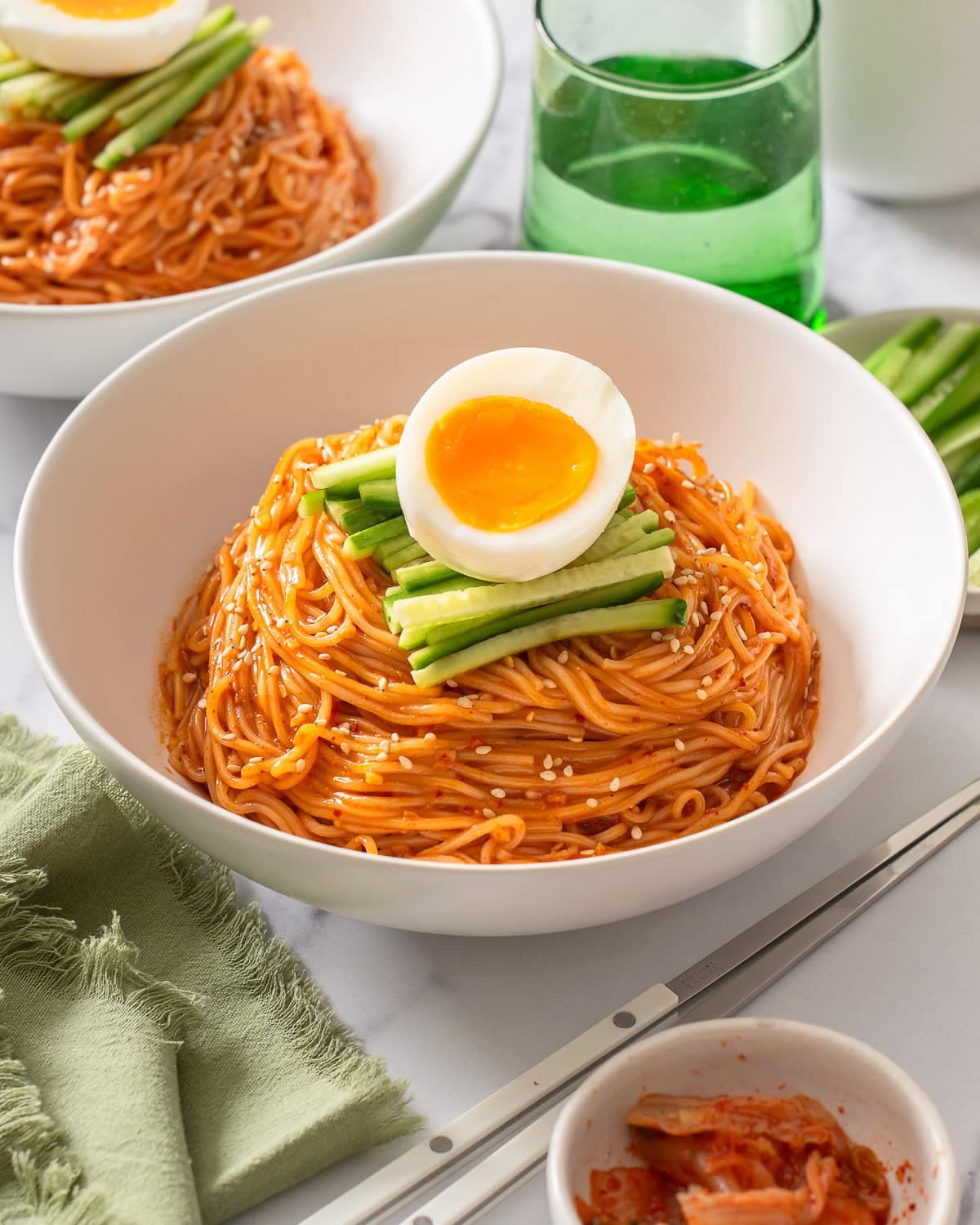 Bibim Guksu: Korean Spicy Cold Noodles with Gochujang and Cucumber