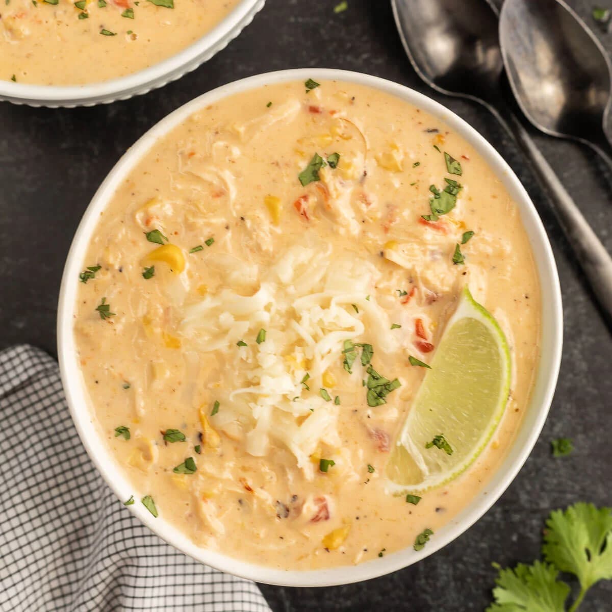 Slow Cooker Mexican Chicken Corn Chowder With Creamy Corn