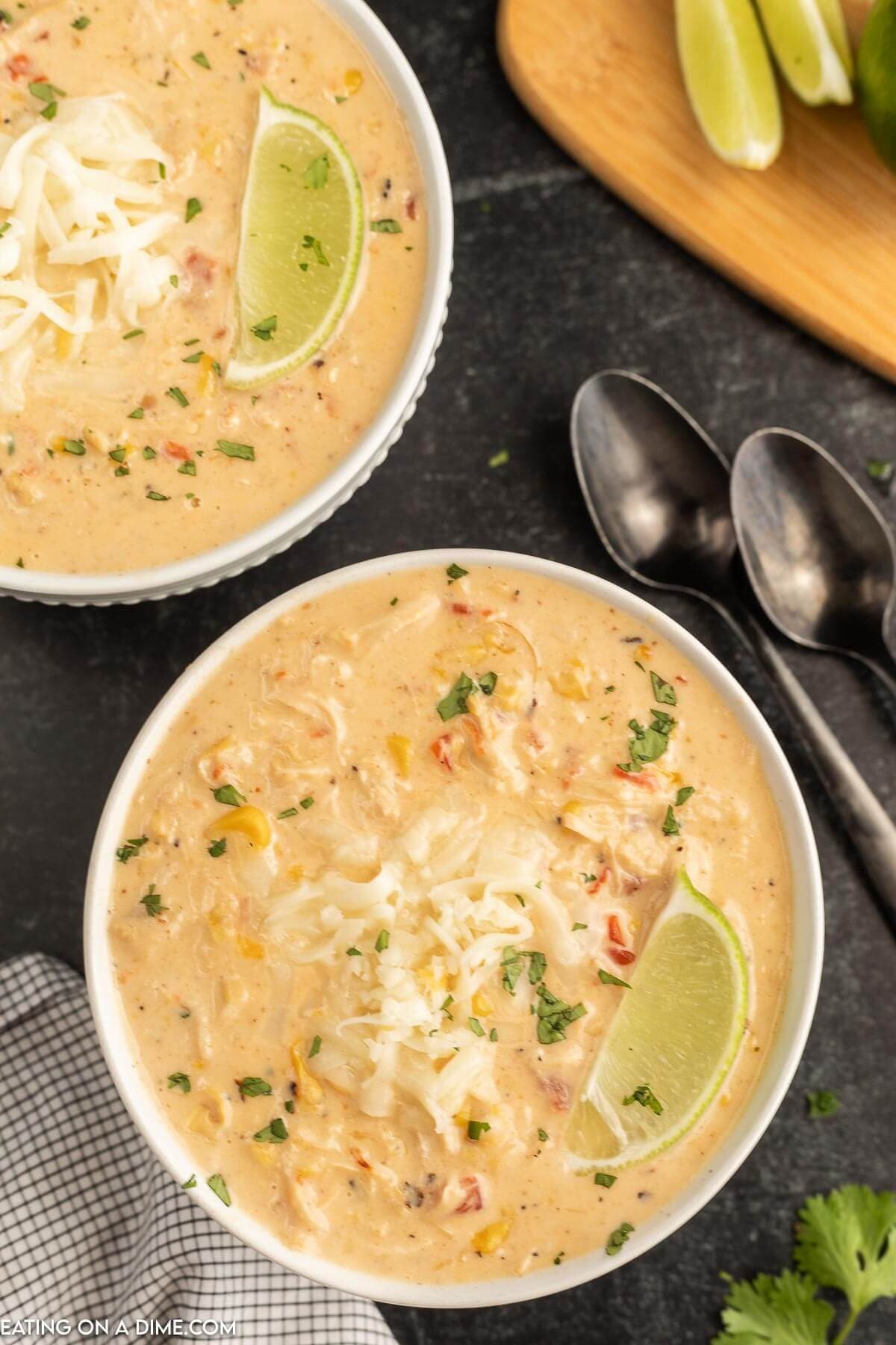 Slow Cooker Mexican Chicken Corn Chowder With Creamy Corn