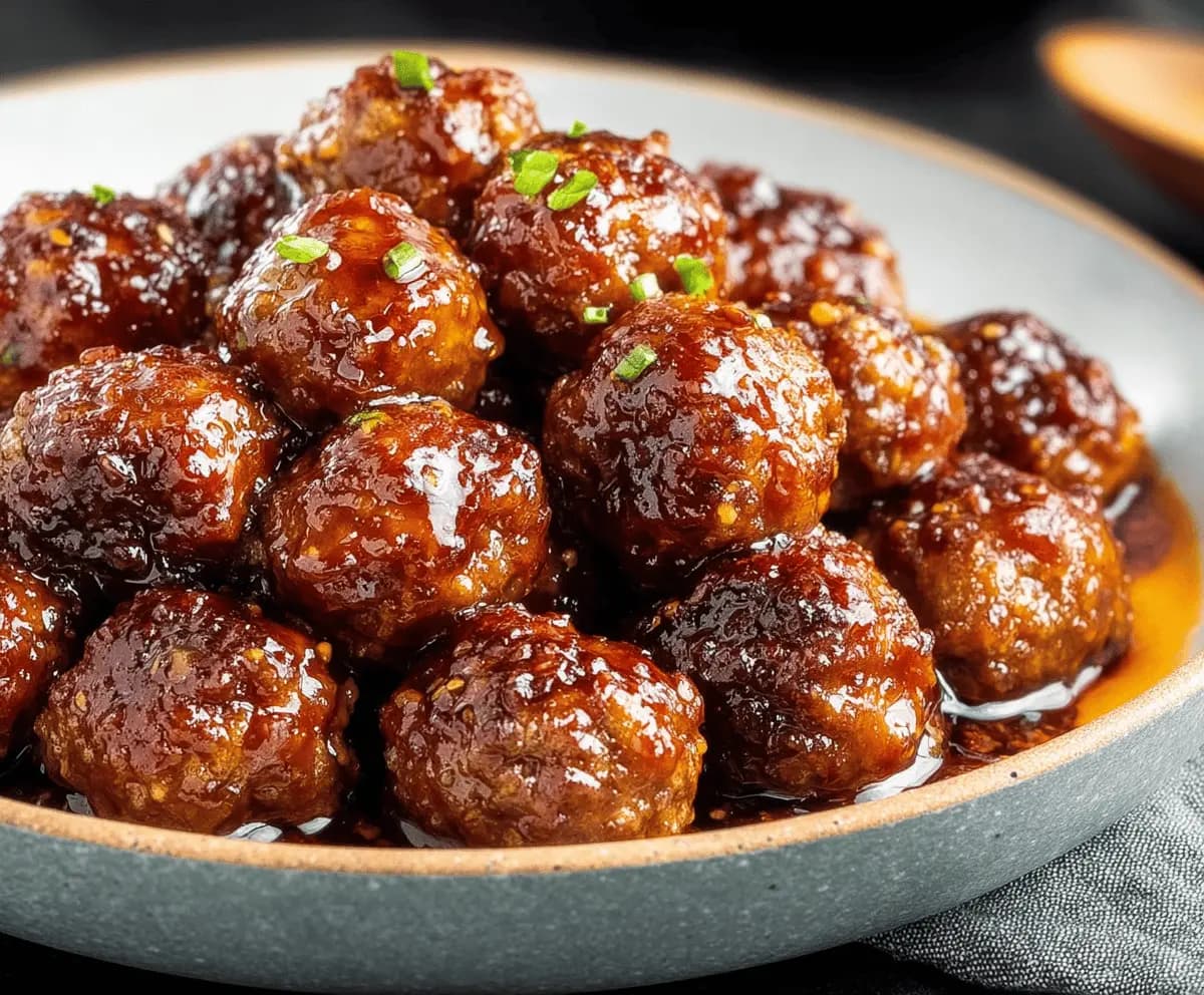 Honey Garlic Meatballs: Sticky Sweet and Savory Bites
