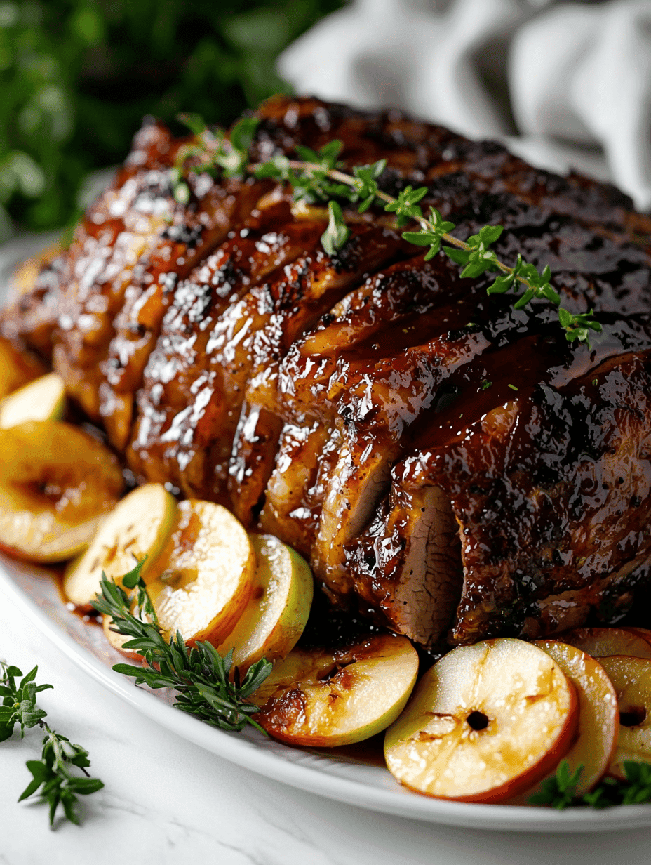 Crockpot Apple Cider Pork Roast with Warm Cinnamon and Nutmeg