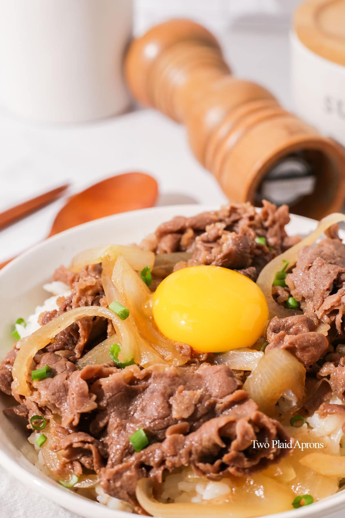Gyudon: Japanese Beef Bowl with Sweet-Savory Onion Sauce