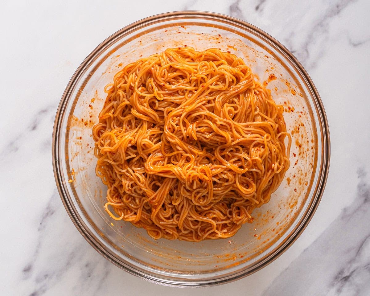 Bibim Guksu: Korean Spicy Cold Noodles with Gochujang and Cucumber