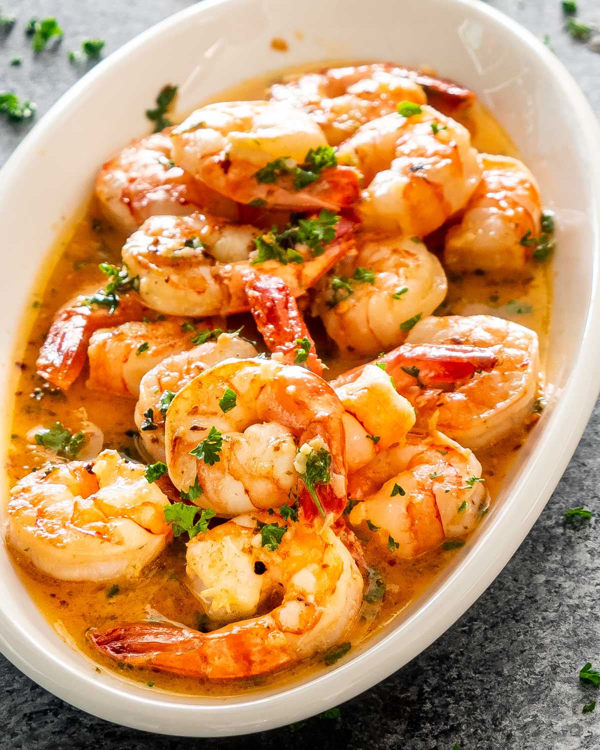 Garlic Butter Shrimp with Lemon, Parsley, and Red Pepper Flakes