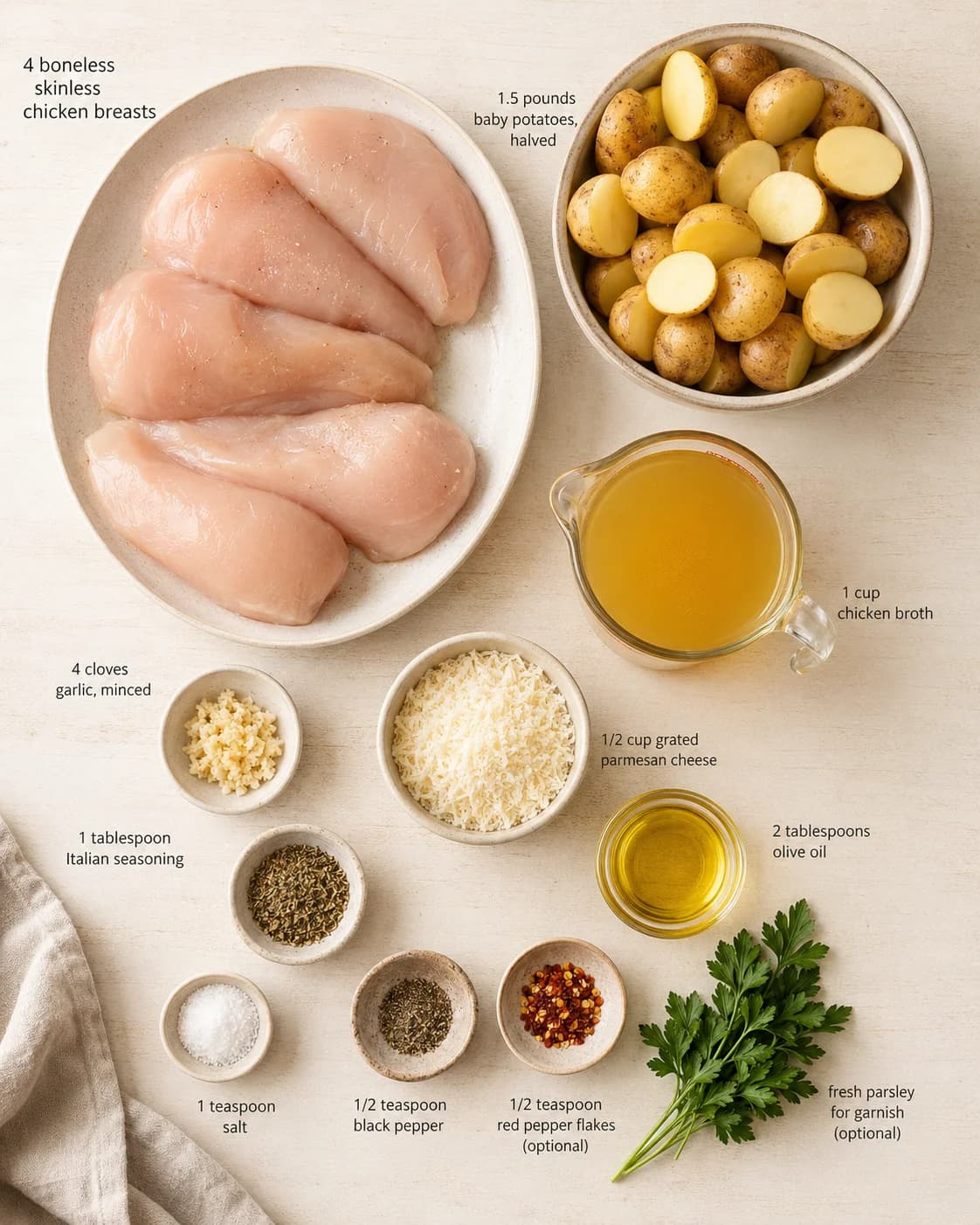 Garlic Parmesan Crockpot Chicken and Potatoes: Easy, Flavorful Weeknight Meal